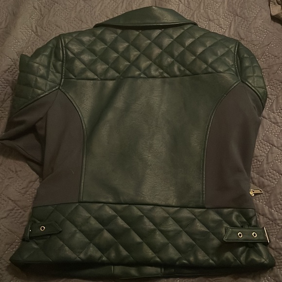 Emerald Green Moto Jacket - Picture 5 of 5